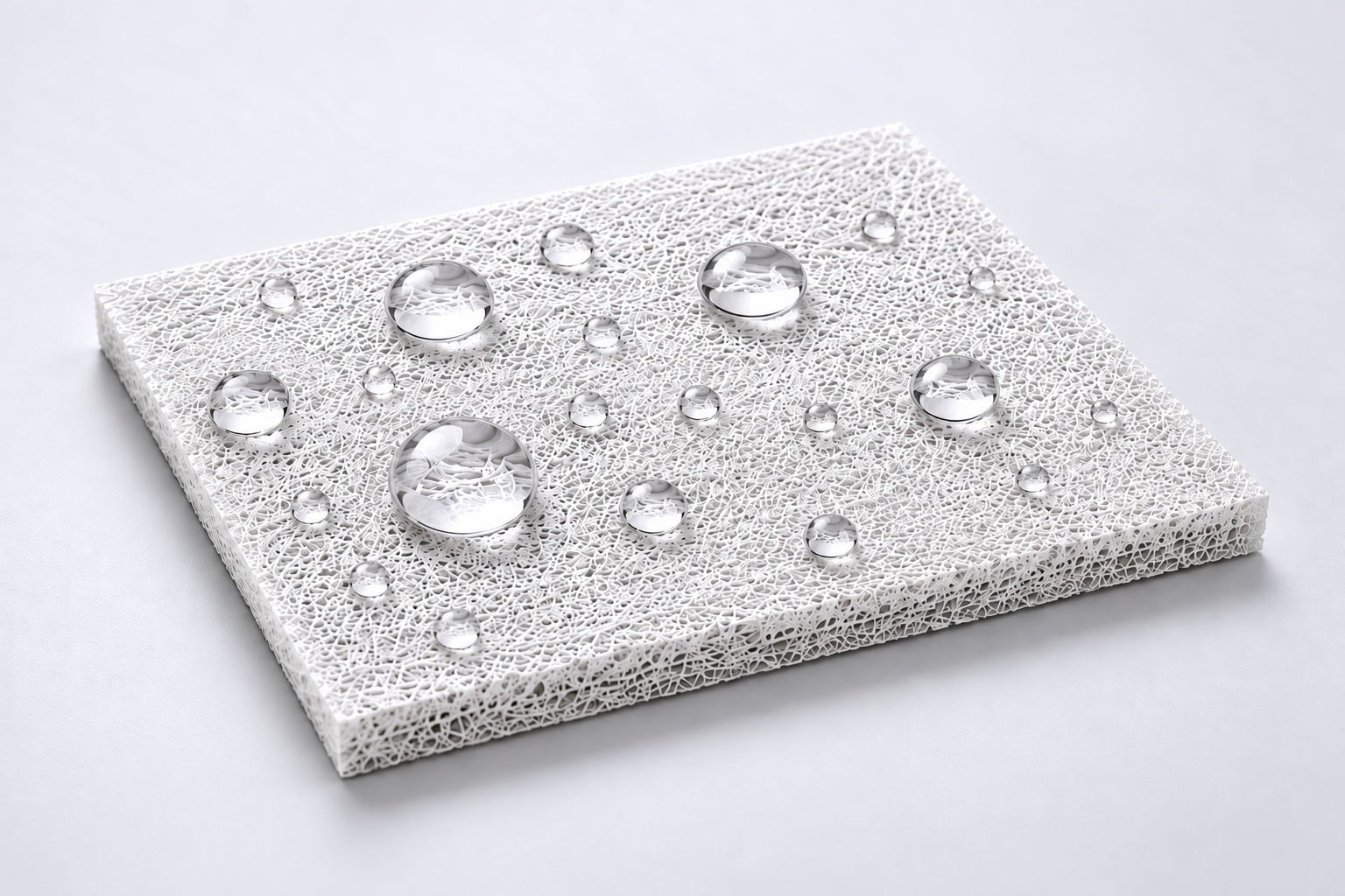 Hydrophobic filter material