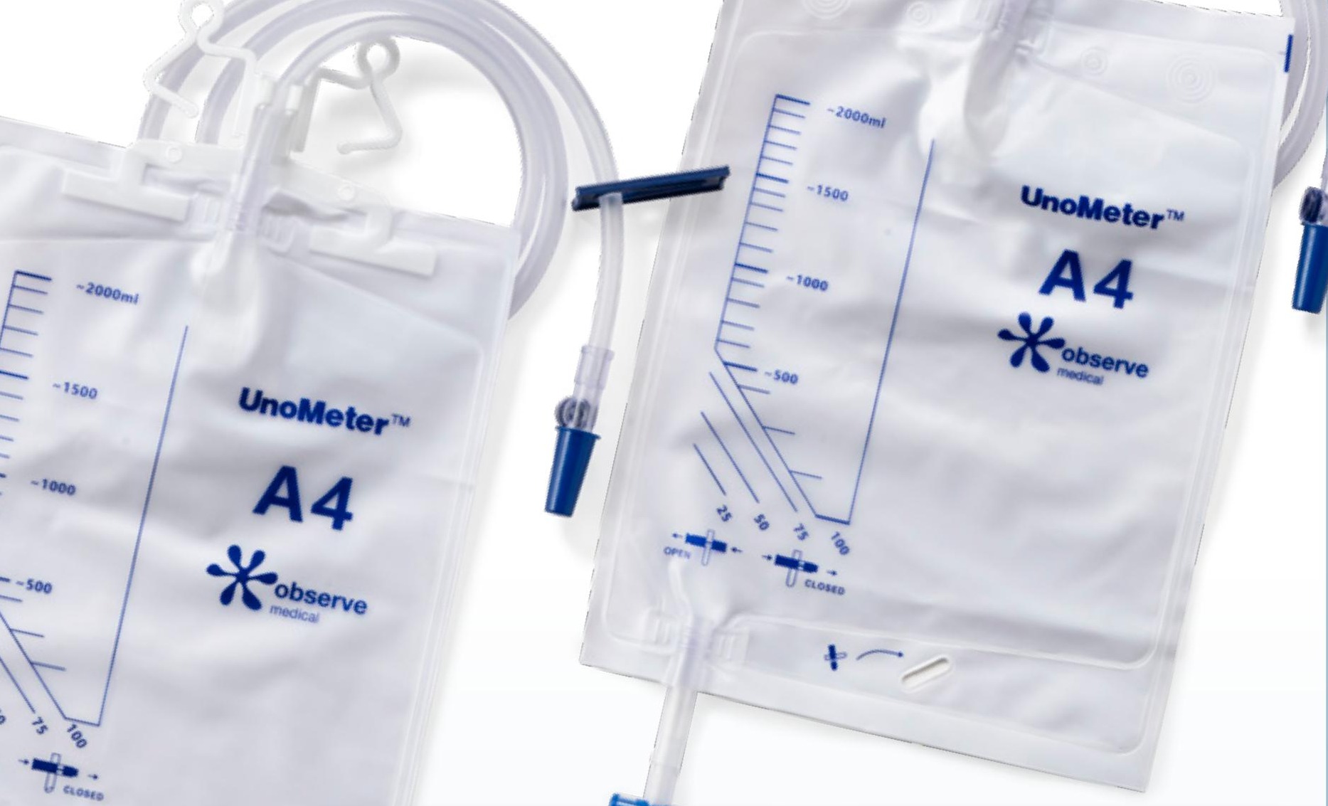 UnoMeter™ A4 sterile closed system bag