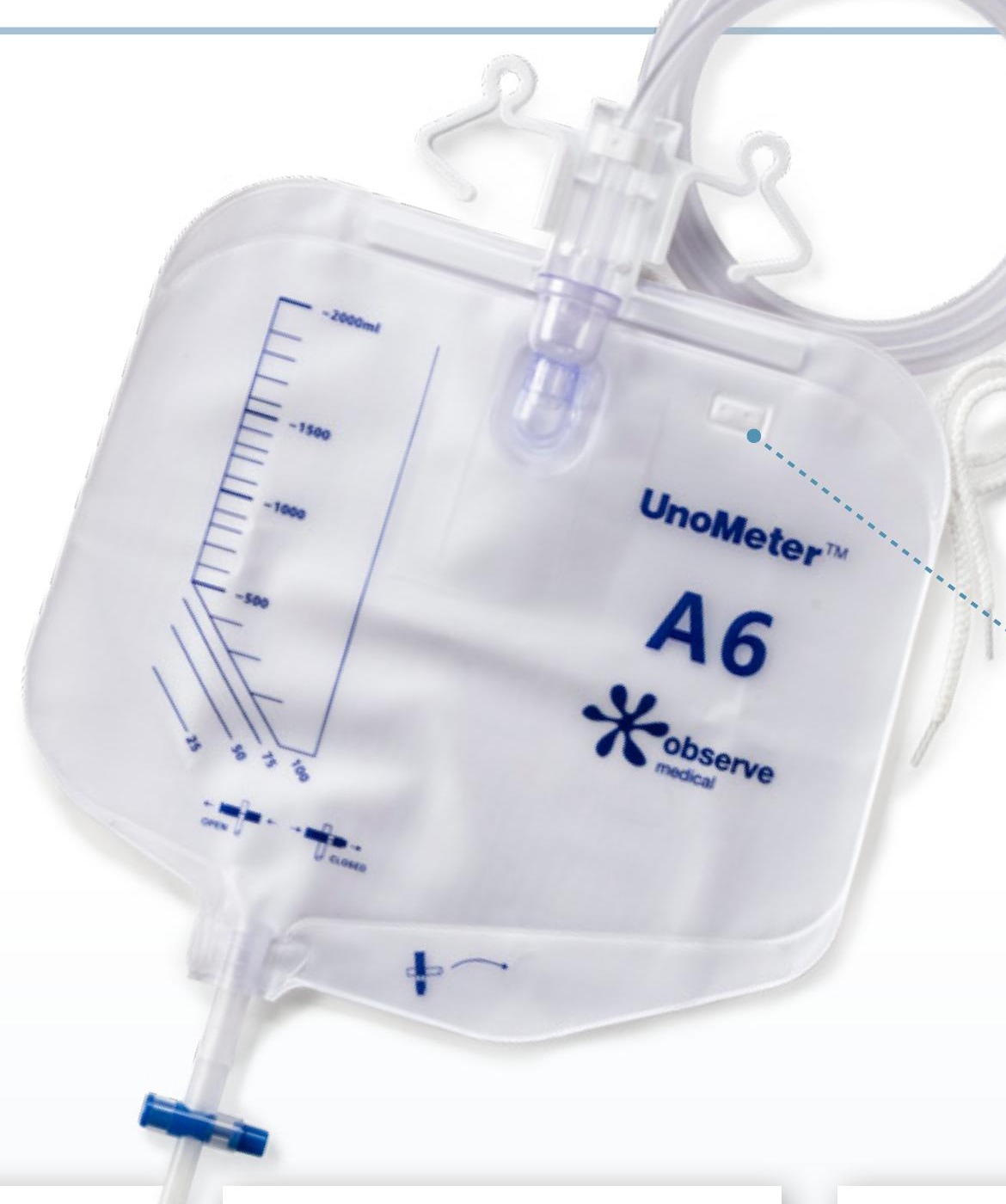 UnoMeter™ A6 sterile closed system bag